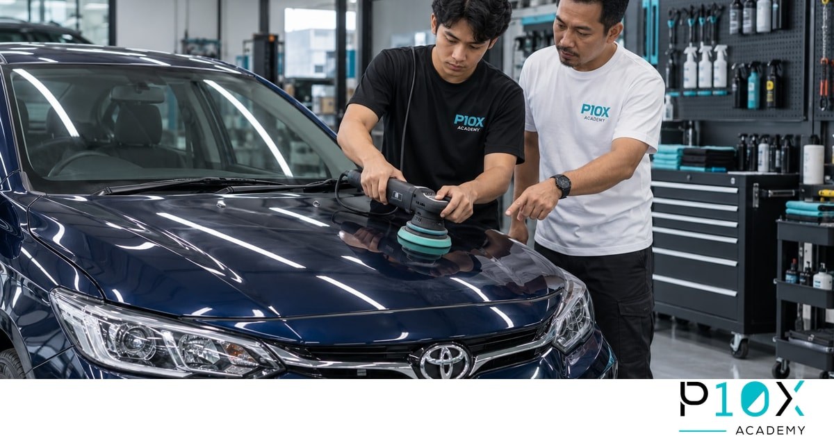 What should you practise after a three day detailing course before charging?