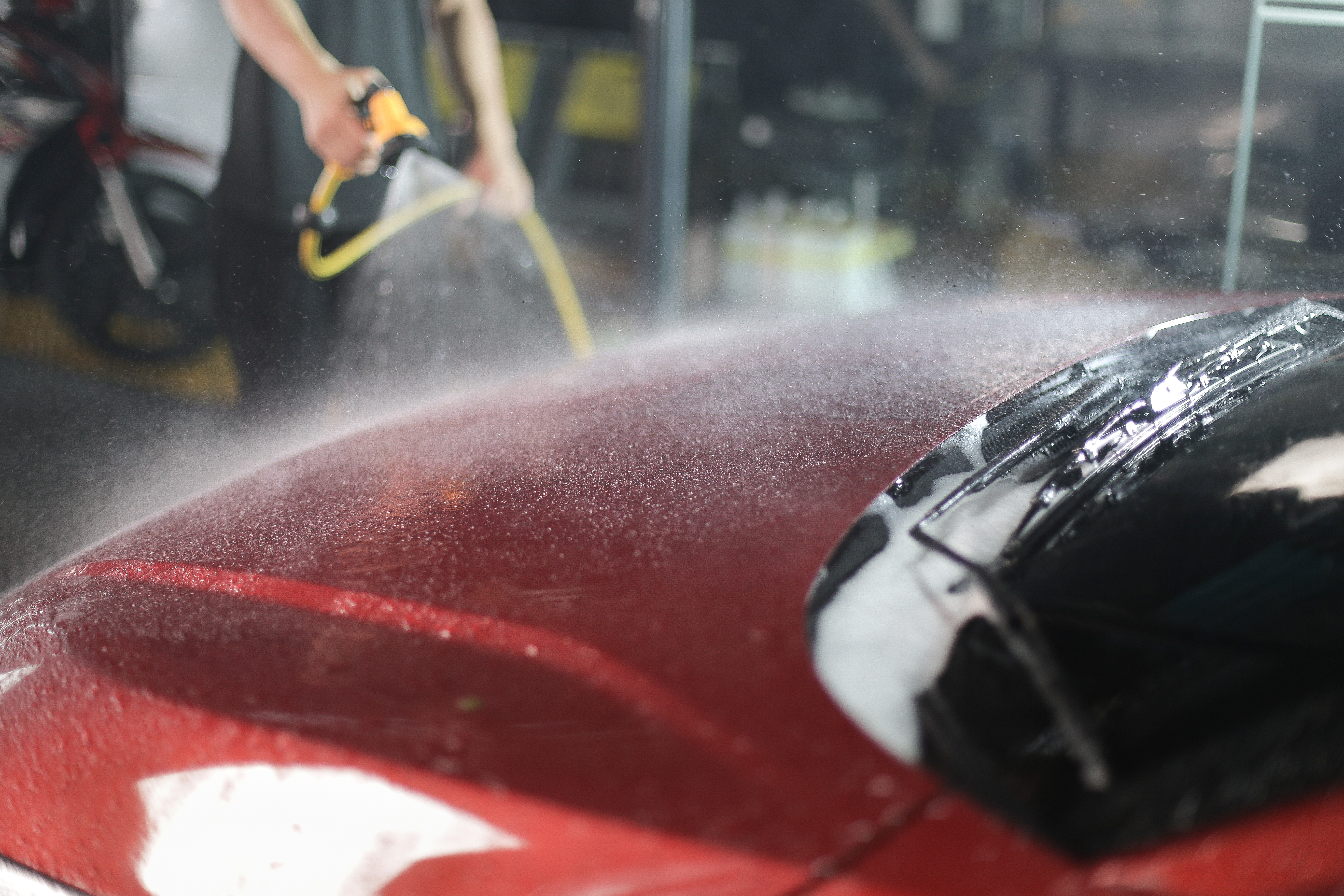 P10X Academy student practising car wash detailing