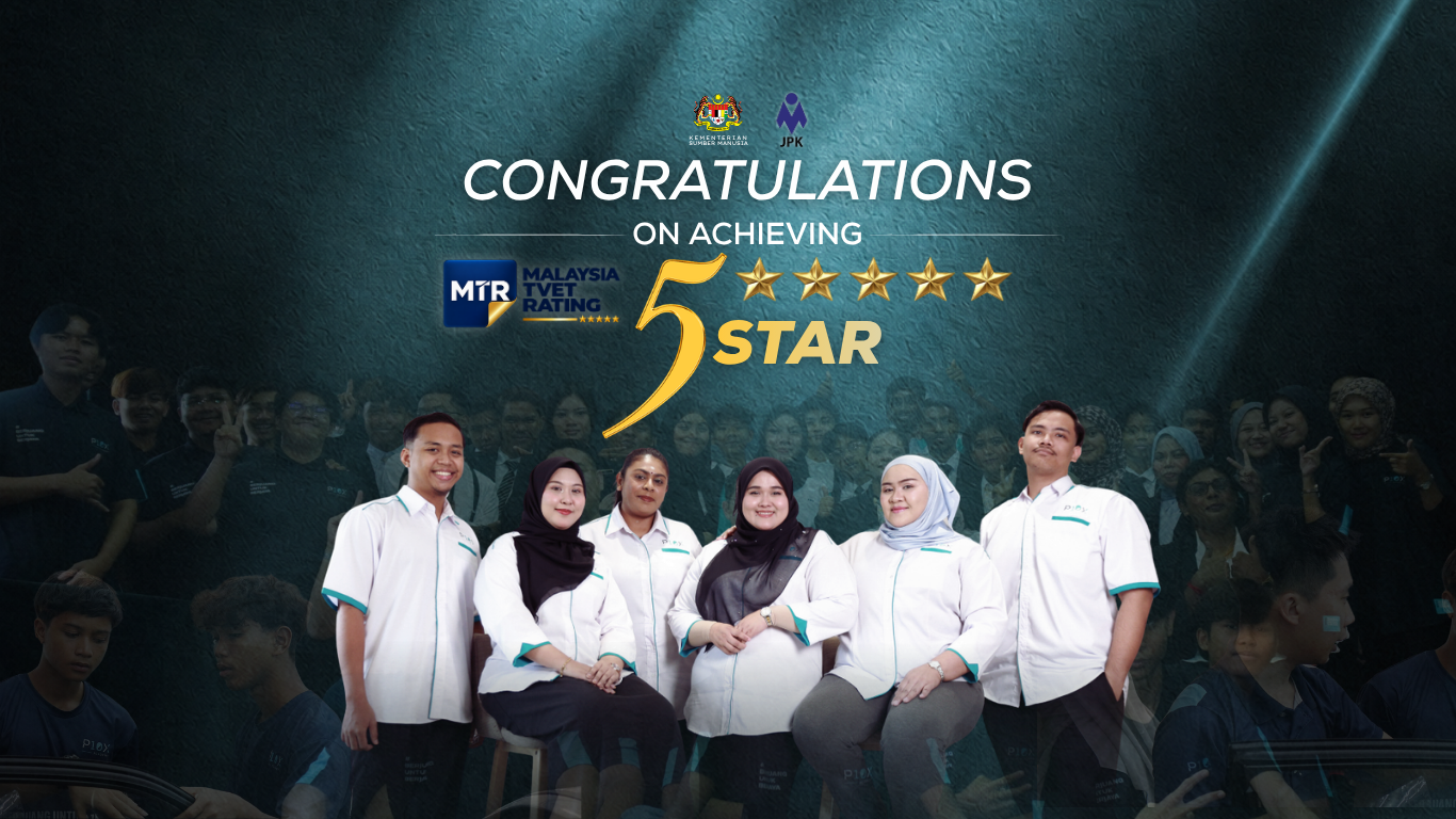 Pengumuman penarafan 5 Bintang Malaysia TVET Rating P10X Academy bersama pasukan akademi